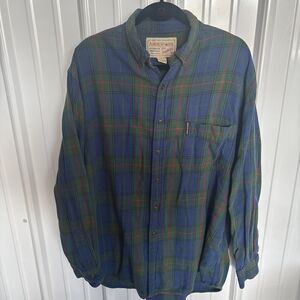 Abercrombie Big Shirt Vintage Mens Flannel Size Large